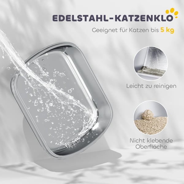 Kattetoilet, 52,4x41,3x39,8 cm, Hvid