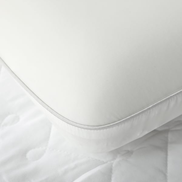 Memory Foam Pude, 60x40x10 cm, Cremehvid