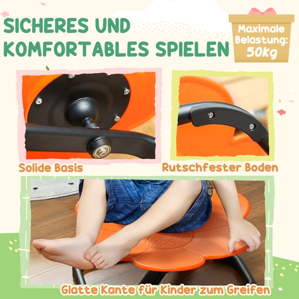 Sensorisk stol, 55x55x26 cm, orange