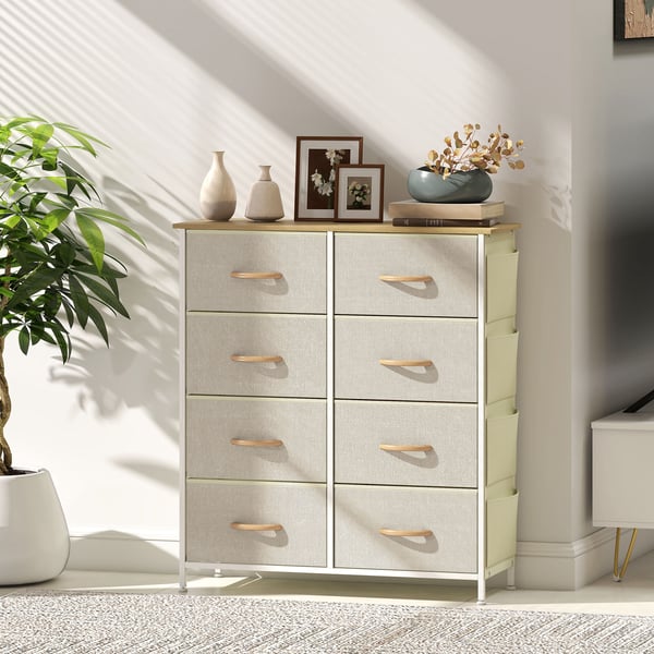 Soveværelseskommode, 86x30x94,5 cm, Beige