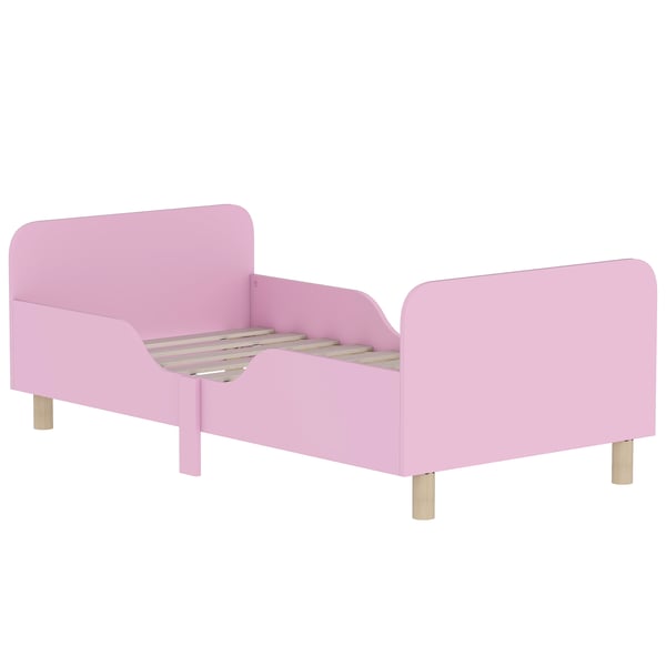 Barnsängsram, 143,5x74,2x50 cm, Rosa