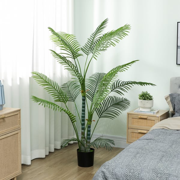 Kunstig palme, 20x17x175 cm, grøn