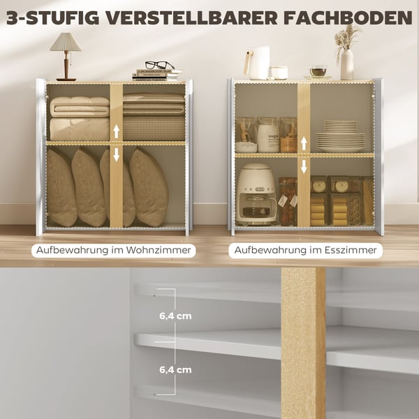 Sideboard, 80x40x80 cm, Vit