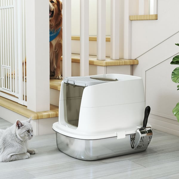 Kattetoilet, 52,4x41,3x39,8 cm, Hvid