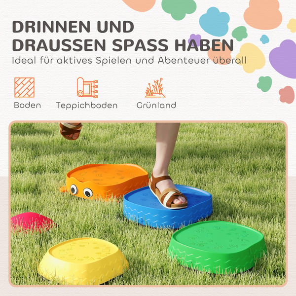 Balansstenar set, 33,5x33,5x28 cm, Flerfärgad, Plast