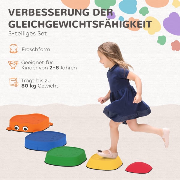 Balansstenar set, 33,5x33,5x28 cm, Flerfärgad, Plast