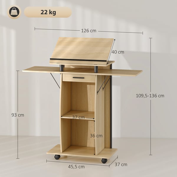 Podie, 126x37x136 cm, Eg, Star