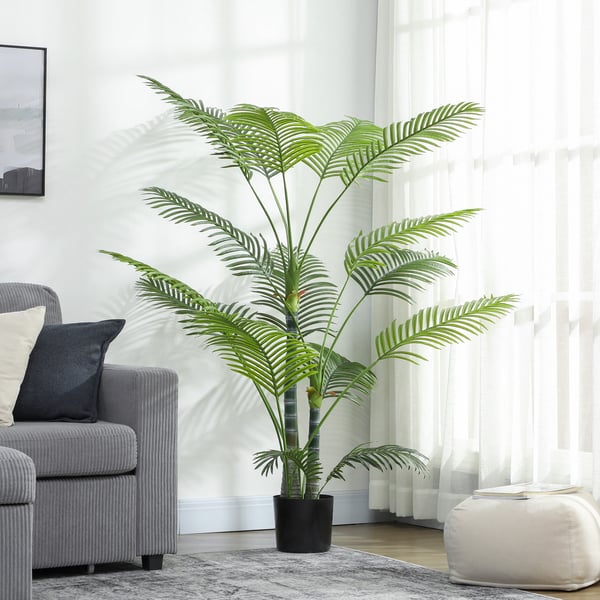 Kunstig palme, 20x17x175 cm, grøn