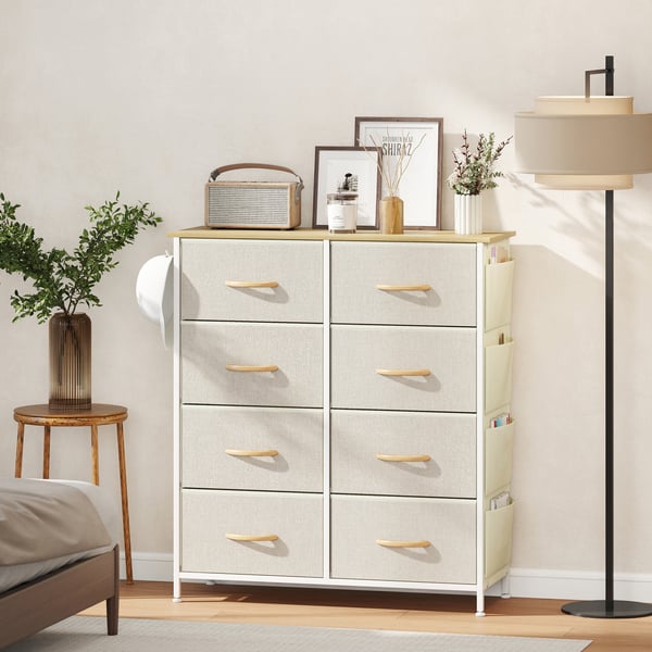 Soveværelseskommode, 86x30x94,5 cm, Beige