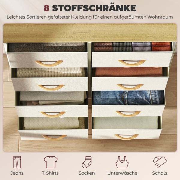 Soveværelseskommode, 86x30x94,5 cm, Beige