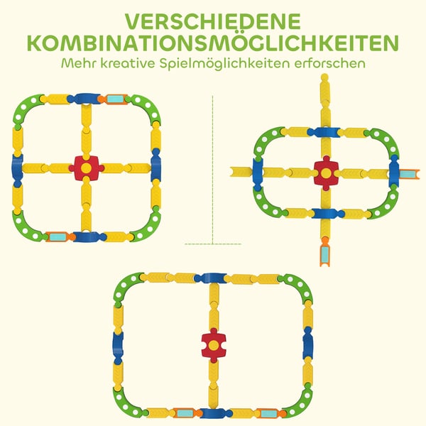 Balancebom til børn, 176x176x10,5 cm, Flerfarvet, Plast