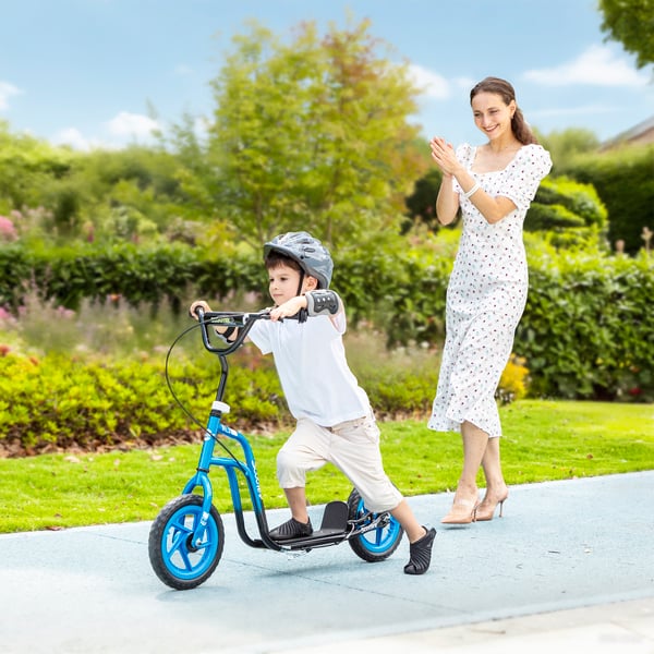 Børnescooter, 115x50x80-88 cm, Blå, justerbar