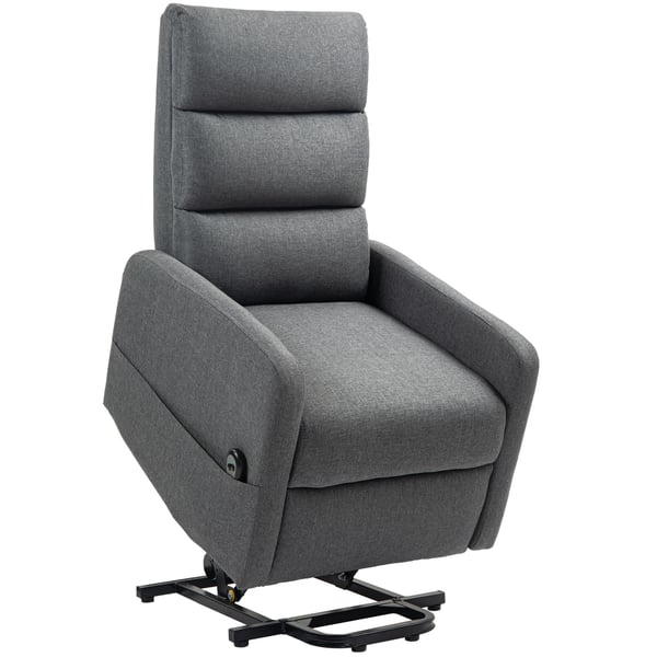 Elektrisk reclinerfåtölj 62x86,5x105 cm grå, tygklädsel