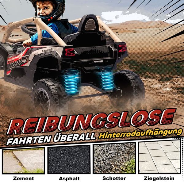 Elektrisk Ride-On terrængående køretøj 100x64x56 cm gul, plast