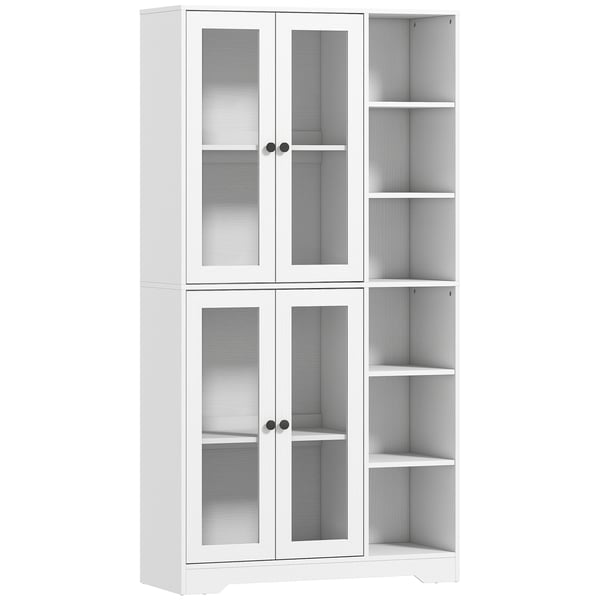 Køkkenskab, 90x35x172 cm, Hvid, MDF