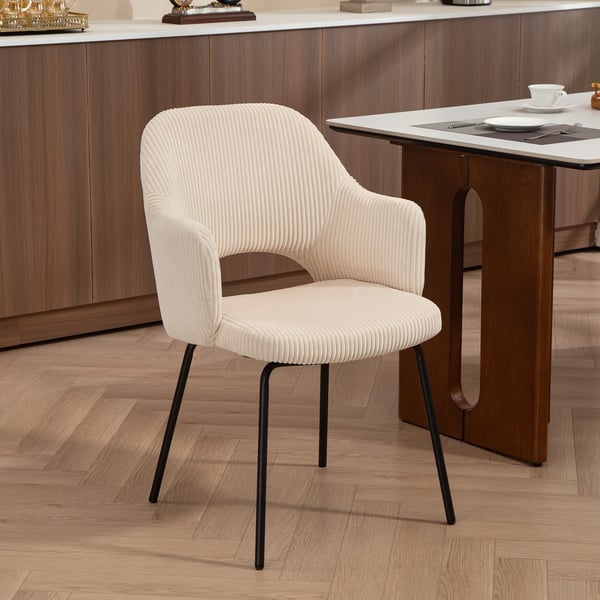 Spisestol, 57x62,5x85,5 cm, Beige, Sæde i snorpolstring