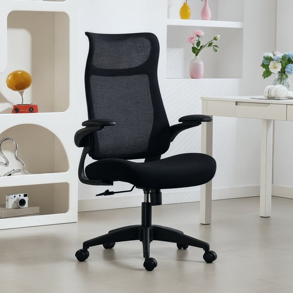 Toimistotuoli, 64x65x108-118 cm, musta, verkko