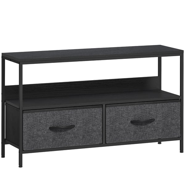 TV-bord, 98x29x56 cm, Sort, Opbevaring