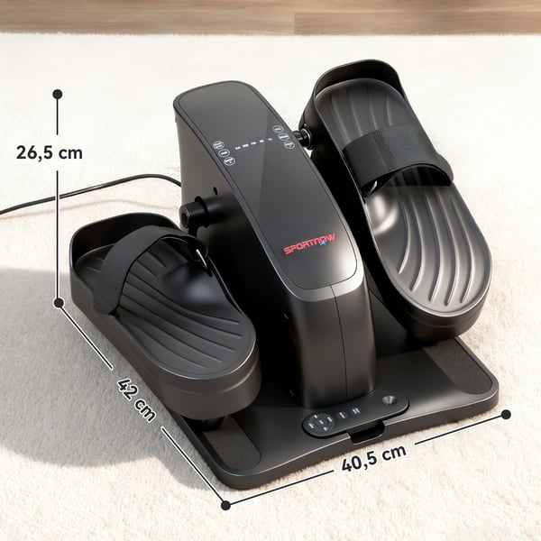 Mini crosstrainer, 42x40.5x26.5 cm, musta, metalli
