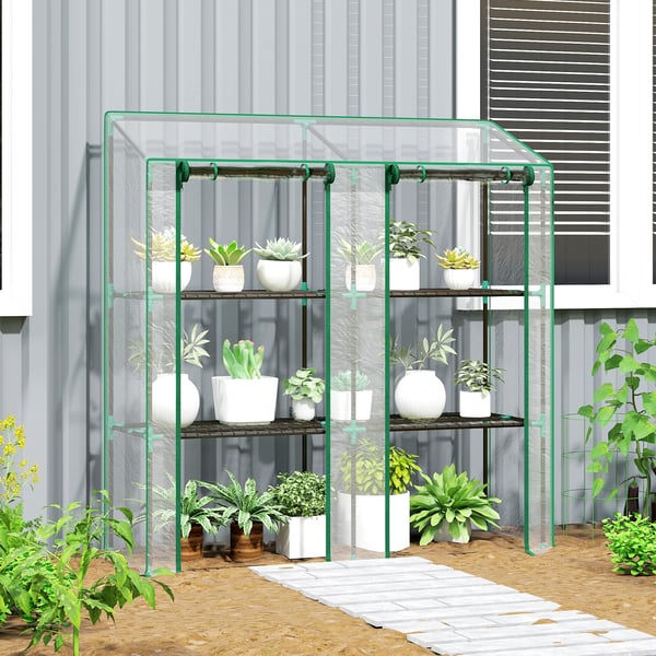 Mini Drivhus, 143x46x151 cm, Transparent, Plastik