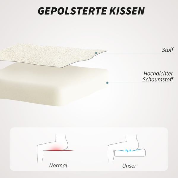 Kontorstol, 60x63x84-94 cm, Beige, Stof