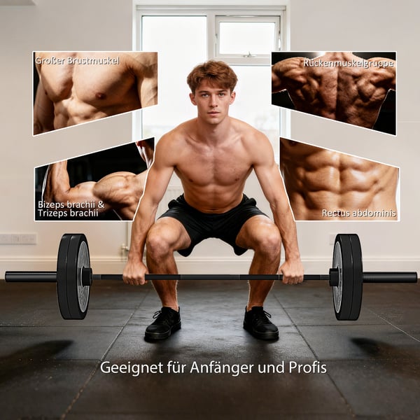 Painotanko, 180 cm, Musta, Teräs