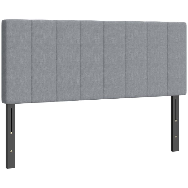 Sängynpääty 160x10x106/116/126 cm harmaa, metalli
