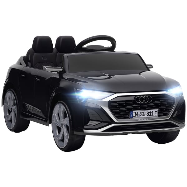 Elektrisk legebil Audi Q8 98x49,5x43 cm sort, plast