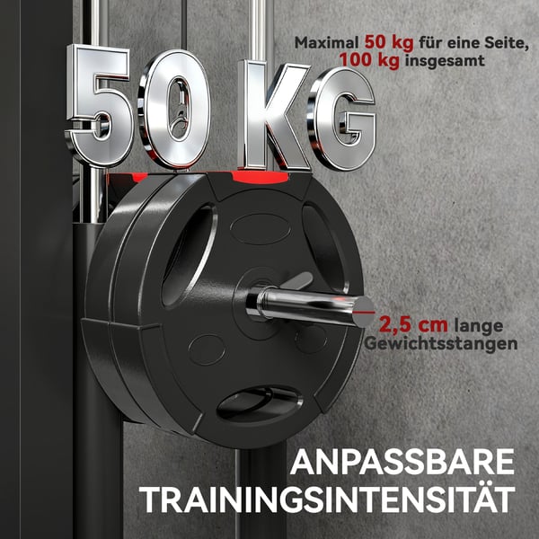 Romaskine, Væghængt Kabelmaskine 75x16x192 cm, Sort, Stål