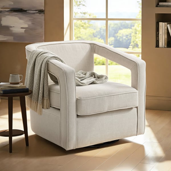 Lepotuoli 77x75x72 cm beige, kangas