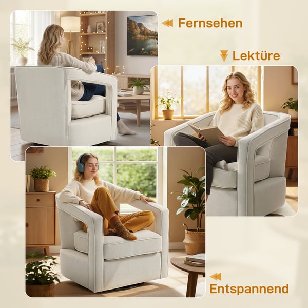 Lepotuoli 77x75x72 cm beige, kangas