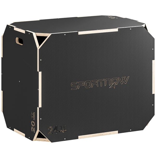 Plyo Box, 76x61x51 cm, Musta, Puu
