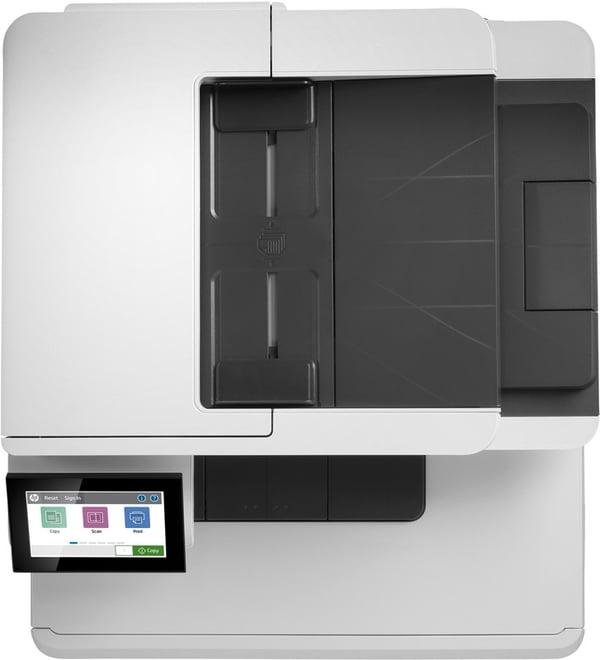 HP Color LaserJet Enterprise MFP M480f, väri, yritystulostin, tulostus, kopiointi, skannaus, faksi, kompakti koko; vahva tietoturva; kaksipuolinen tulostus; 50 arkin automaattinen dokumentinsyöttölaite; energiatehokas
