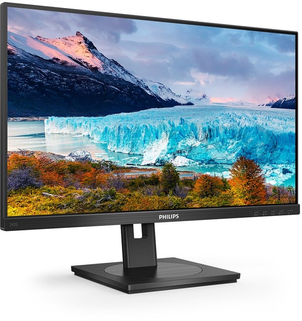 Philips S Line 243S1/00 computerskærm 60,5 cm (23,8\") 1920 x 1080 pixels Full HD LCD Sort