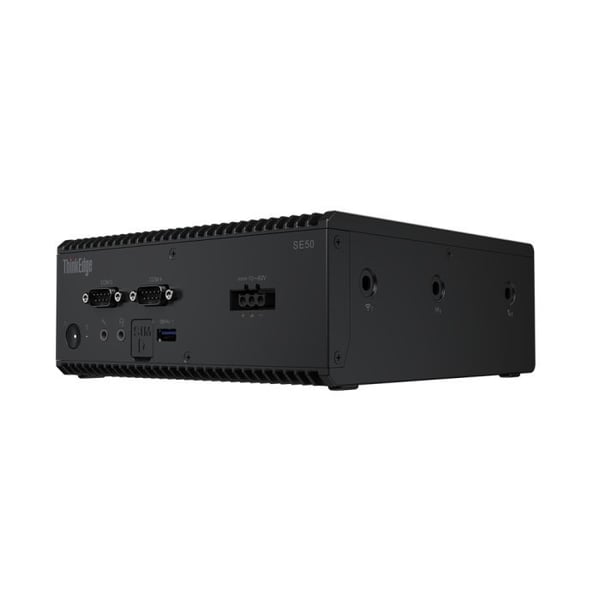 Lenovo ThinkEdge SE50 Intel® Core™ i5 i5-8365UE 16 Gt DDR4-SDRAM 512 Gt SSD Windows 10 IoT Enterprise Mini-PC Musta