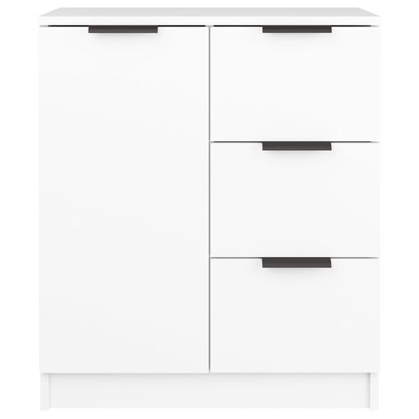 vidaXL Skjenk hvit 60x30x70 cm konstruert tre