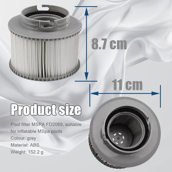 Filtre til oppustelige MSpa pools 4-pack
