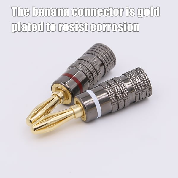 Sett med åtte bananplugger, 4 mm 16-pack