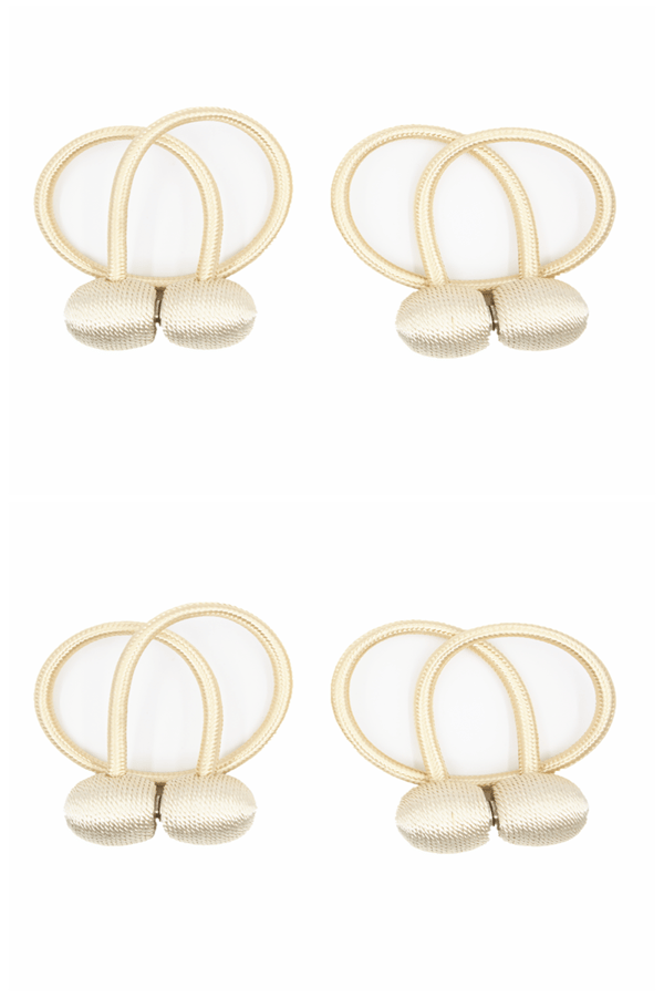 Magnetisk gardinforheng, gullfarget 2-pakning 4-pack