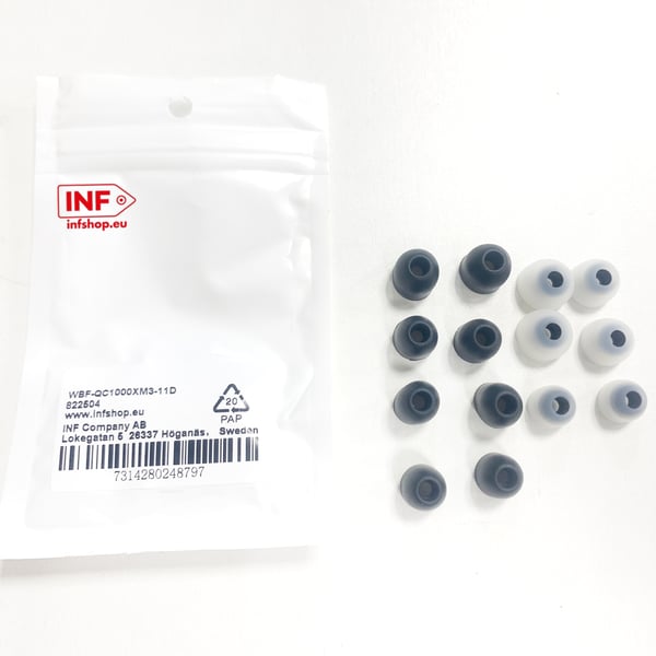 Ørepropper til Sony WF-1000XM3/WF-1000XM4 Sort 7 par