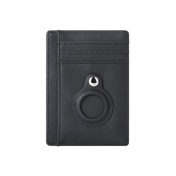 Kortholder med RFID-signalblokering og Airtag-holder Black