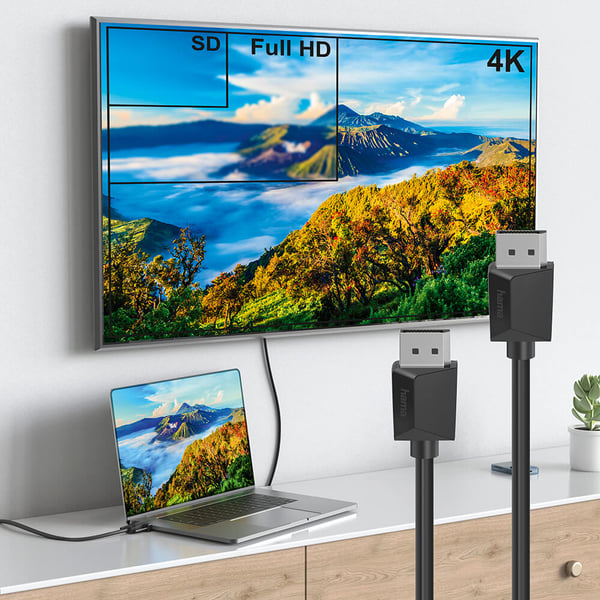 Cable DisplayPort 1.2 Ultra-HD 4K 1.5m Black