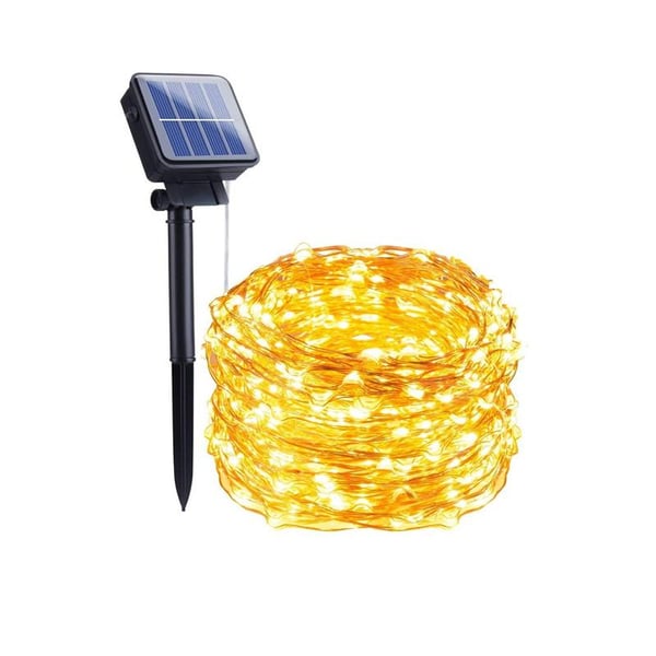 LED lyssløjfe med solcelle 10 meter 2-pack