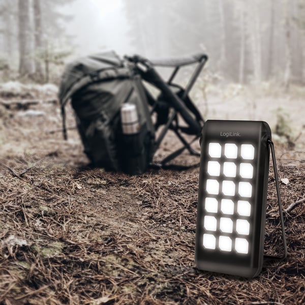 PowerBank 10.000 mAh 18W PD Solcelle Sort