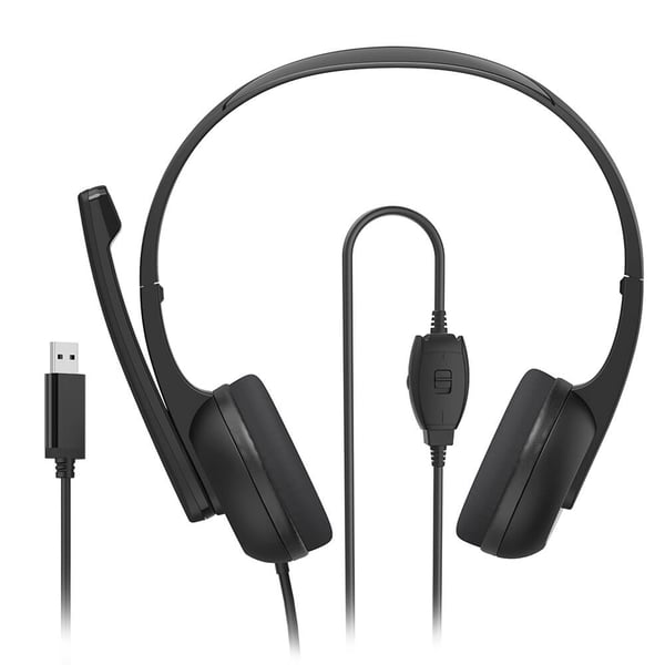 Headset PC Office Stereo On-Ear HS-USB250 V2 Sort