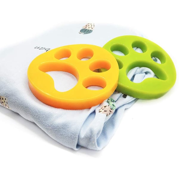 Pelsfjerner til tøj - fjerner hunde- og kattehår Grøn/Gul 4-pack