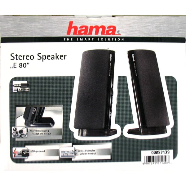 PC høyttalere E80 USB og 3,5mm