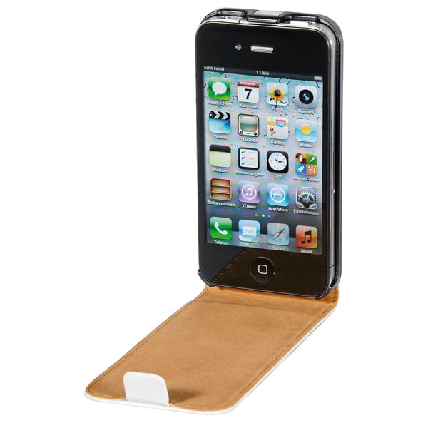 iPhone 4s Mobile Laukku Flip-Front Valk Nahkaa