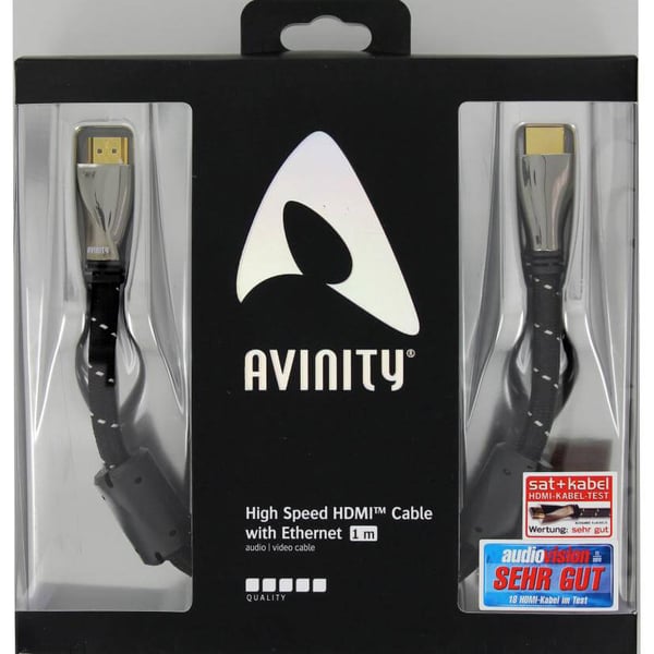 AVINITY HDMI Kabel 1,0m Klasse 5 Guldbelagt
