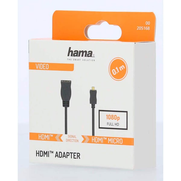 Adapter HDMI Type D-A Hann-Hunn Gullbelagt Svart